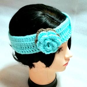 Handmade Twisted Headband With Flower